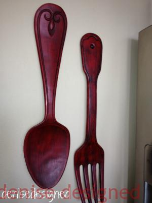 red utensils